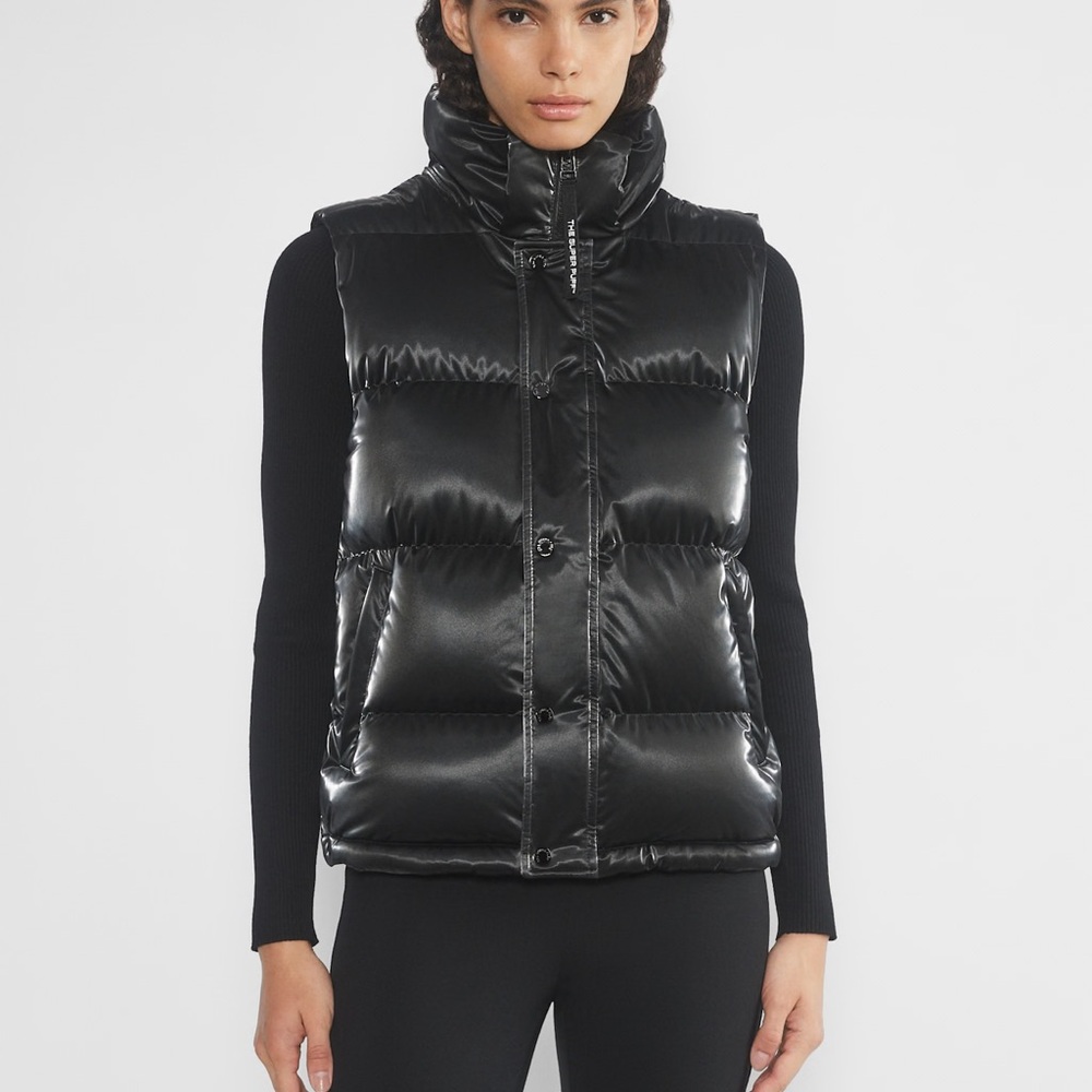 Aritzia Black Puffer Vest